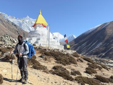 On the way to Island PEak 