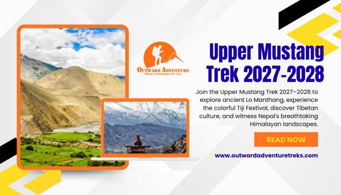 Upper Mustang Trek 2027 2028 Lo Manthang and Tiji Festival in Nepal 